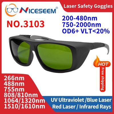 Óculos de Proteção Radiológica Protetores Oculares Lentes de Segurança Industrial Óculos de Solda Radiação 200-480 750-2000nm