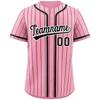 Men's and Women's Fashion Baseball Jerseys, Hip-hop Sports Buttons, Cardigan, Striped Letter Print Short-sleeved Top
