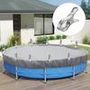6-30Pcs Durable Stainless Steel Pool Cover Clips with Blue Plastic Handles-Heavy Duty Windproof Spring Clips for Secure Above