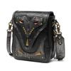 Johnature Retro Rivet Moto & Biker Women Shoulder Bags Fashion Versatile Black Female Small Crossbody Bags