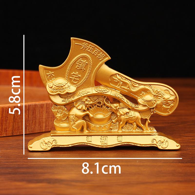 Yuanbao windmill turns metal handicrafts desktop creative wind and water ornament