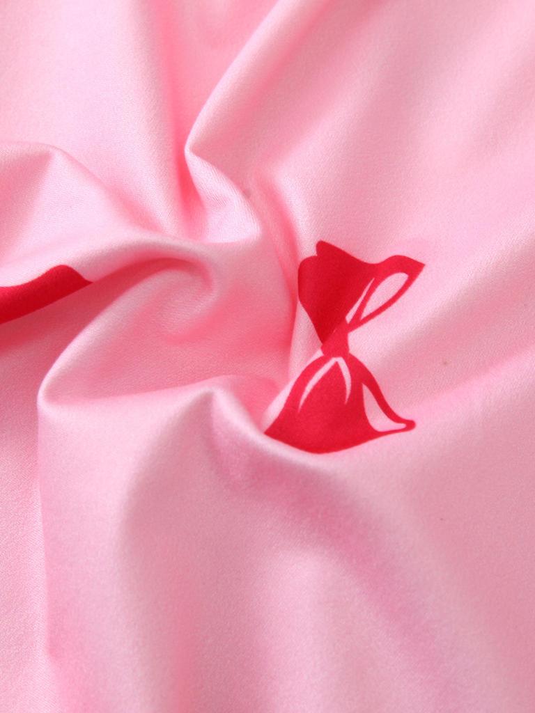 Bow Short-Sleeve Pajama Shorts Set – Stylish Indoor/Outdoor Wear