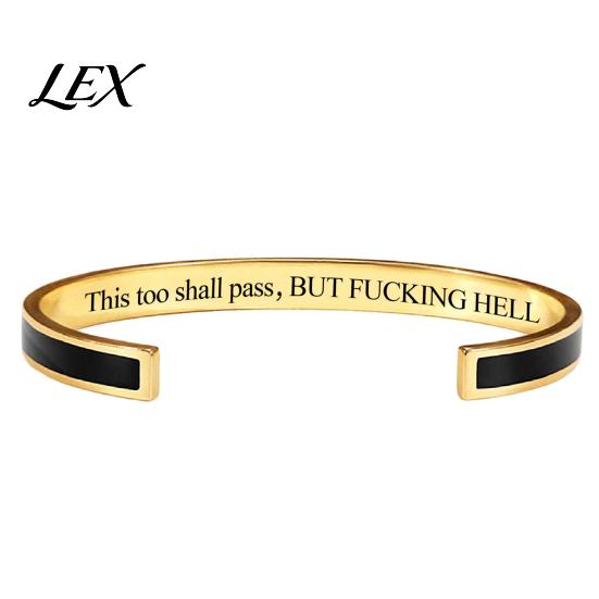 Resilience Bracelet This Too Shall Pass Mantra Cuff Bracelet, Adjustable Engraved Motivational Gift for Encouragement Bangle Hidden Information