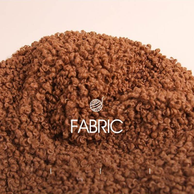 Modischer All-Match-Fischerhut aus Lammwolle, weiblich, Herbst und Winter, warmer Plüsch-Beckenhut