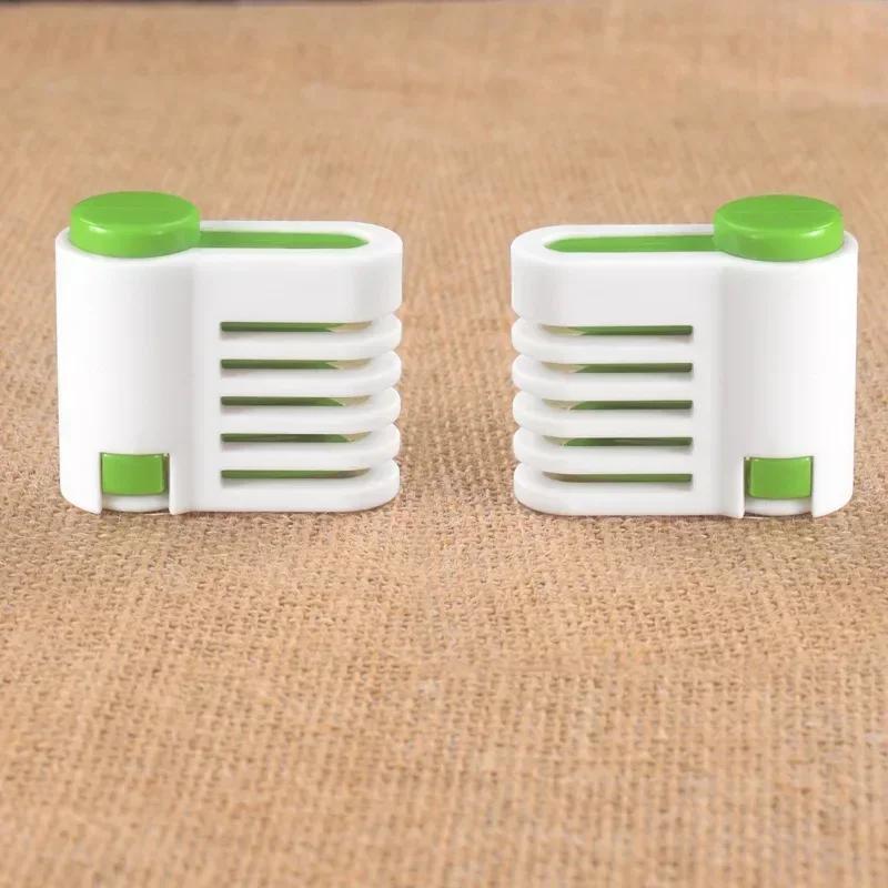 

2 Pieces / Set 5 Layers Cut Bread Knife Splitter Toast Slicer Bread Cutter Food-Grade Plastic Cake Bread Cutter