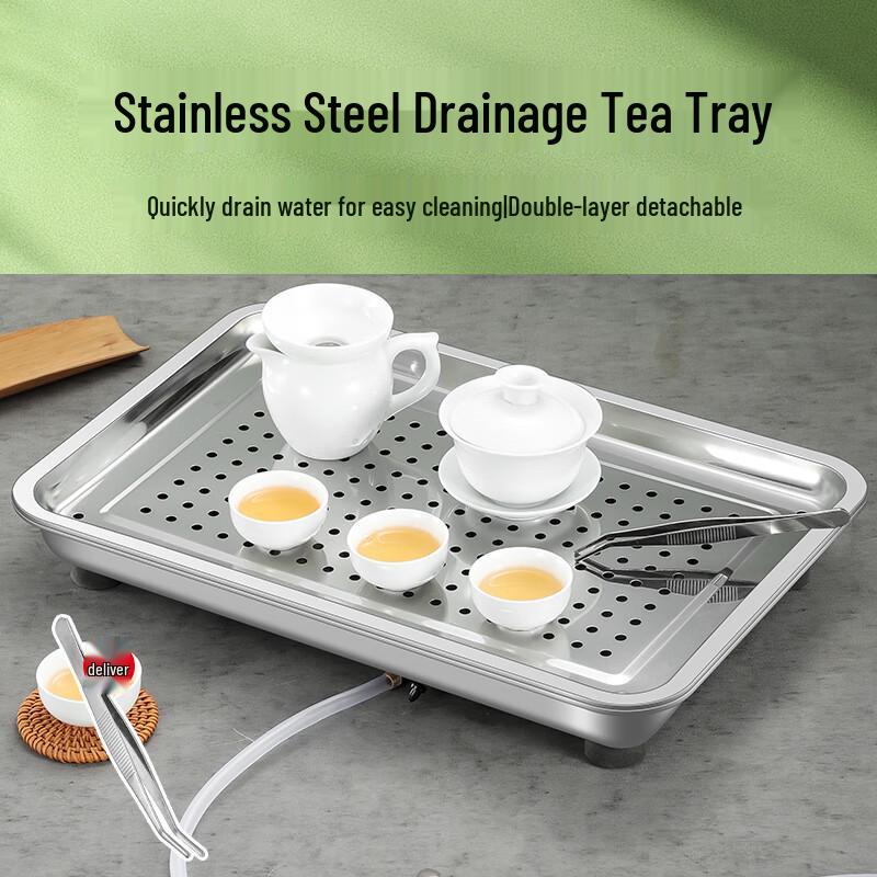 Cha Xun Tea Tray with Drain Pan