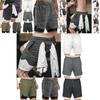 Men's Camo Running Double-deck Stretchy Quick Dry Gym Shorts With Secure Phone Bag