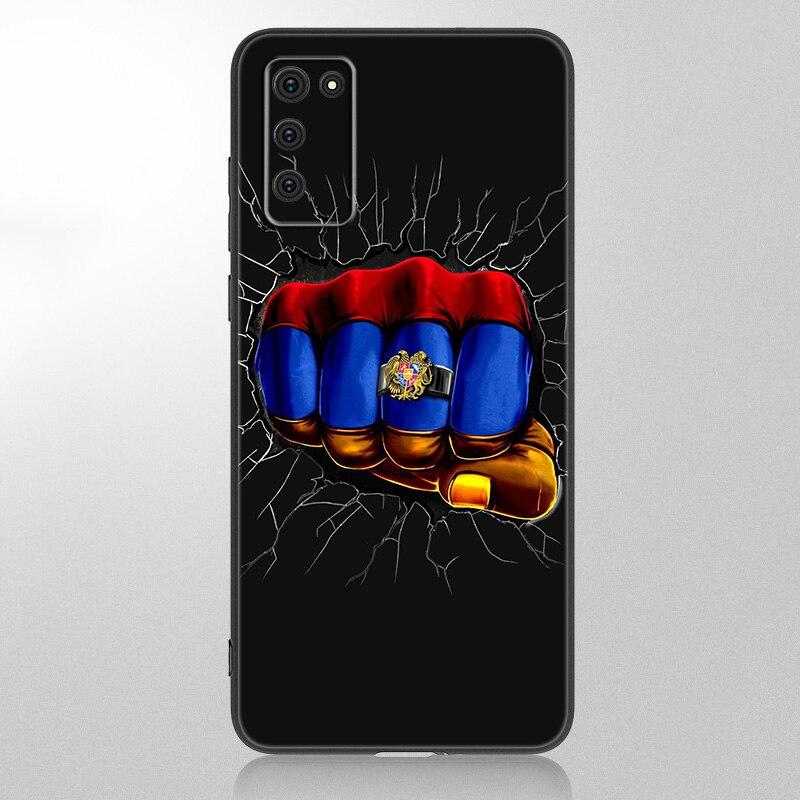 Armenia Armenians Flag Case For Samsung Galaxy A12 A02S A22 A32 A52 A72 A71 A51 A41 A31 A21 A11 A50 A70 A10S A20S Black Cover