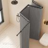 Foldable Shower Curtain Rod Set Invisible Bathroom Partition Waterproof High-End Dry Wet Separation Eye Protection Included