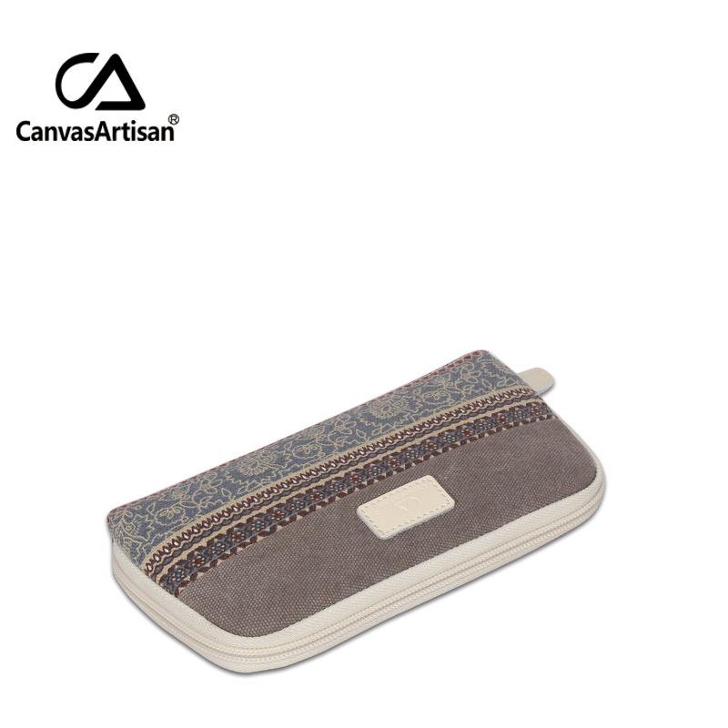 2019 Winter Ethnischer Stil Damen Kreative Canvas Geldbörse & Reißverschluss-Portemonnaie