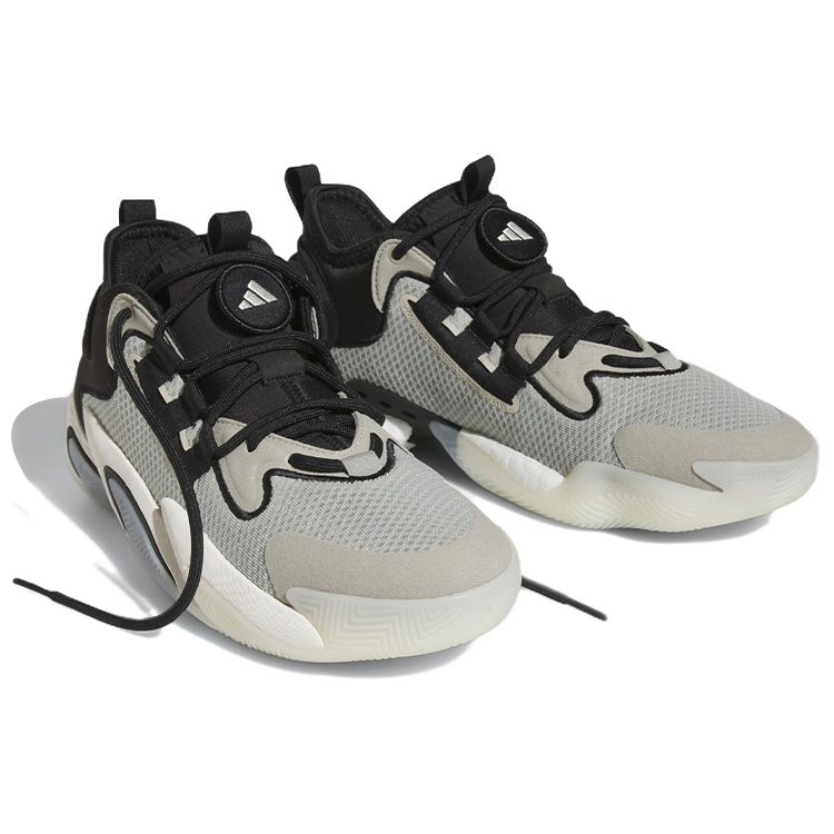 Adidas BYW Select Fashion Versatile Shock Absorption Non-Slip Wear-Resistant Supportive Low-Top Basketball Shoes Unisex Sneakers Gray Black IG4937