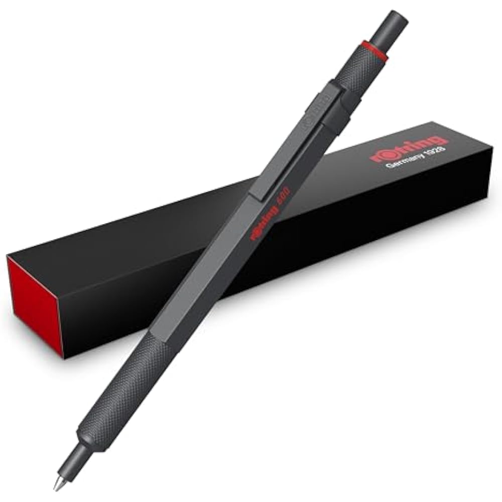 RotRing Rotling Ballpoint Pen 600 Dark Stone Medium Oil-based Cosmetic Box 2204408