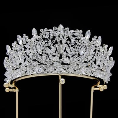 Élégant Multi Couleur Alliage Cristal Européen et Américain Heurtoir de Mariage Couronne de Mariée