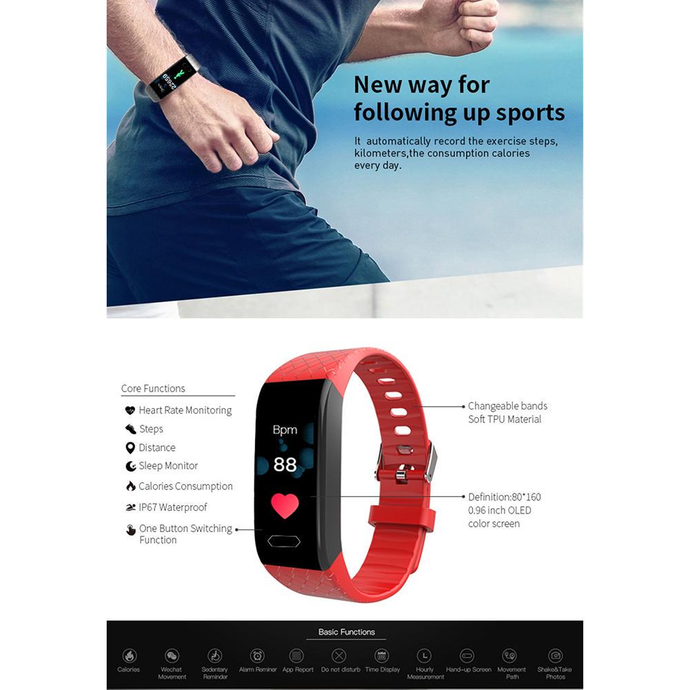 Buy New NB-202 Heart Rate Sleep Monitoring Waterproof Step Movement Color  Screen Smart Bracelet at affordable prices — free shipping, real reviews  with photos — Joom