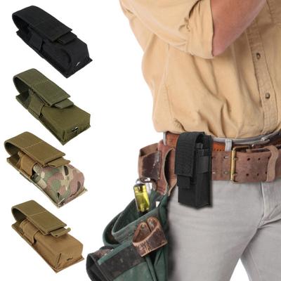 Αδιάβροχη τσάντα φακού 600D Nylon Fabric MOLLE System Heavy Duty Outdoor Hiking Backpacking Torch Θήκη βάσης εργαλείων EDC