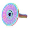 Bike Headset Cover Alloy 28.6mm Front Fork Stem Top Cap for Mountain Road Bike Totem Pattern