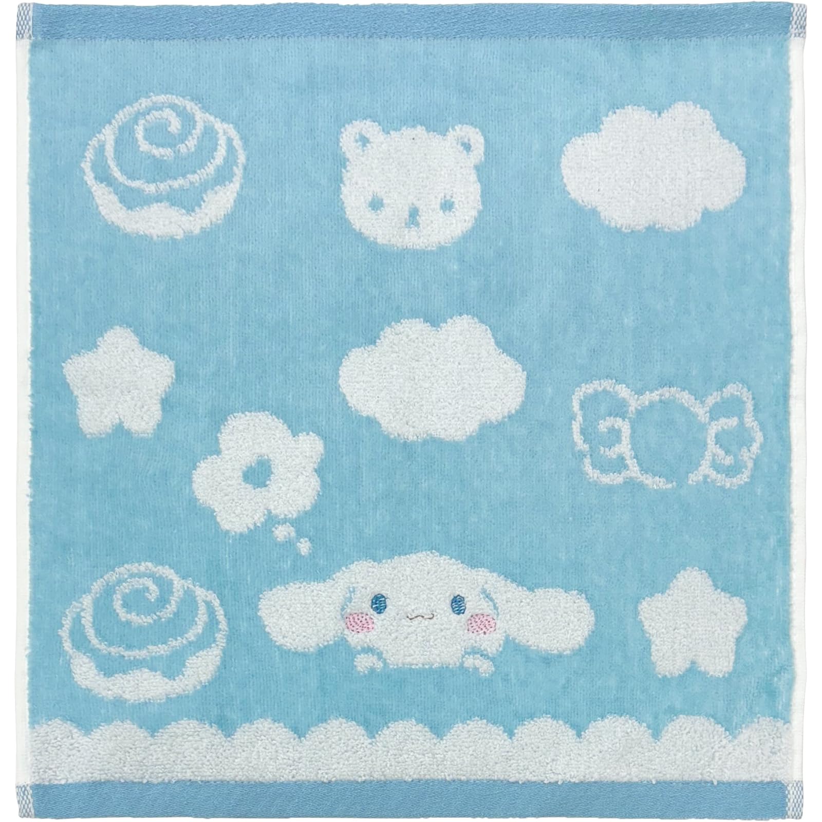 Hayashi Hand 33 x 35 Sanrio Natural WP432800 Towel, approx. cm, Soft, Cinnamoroll, коричный
