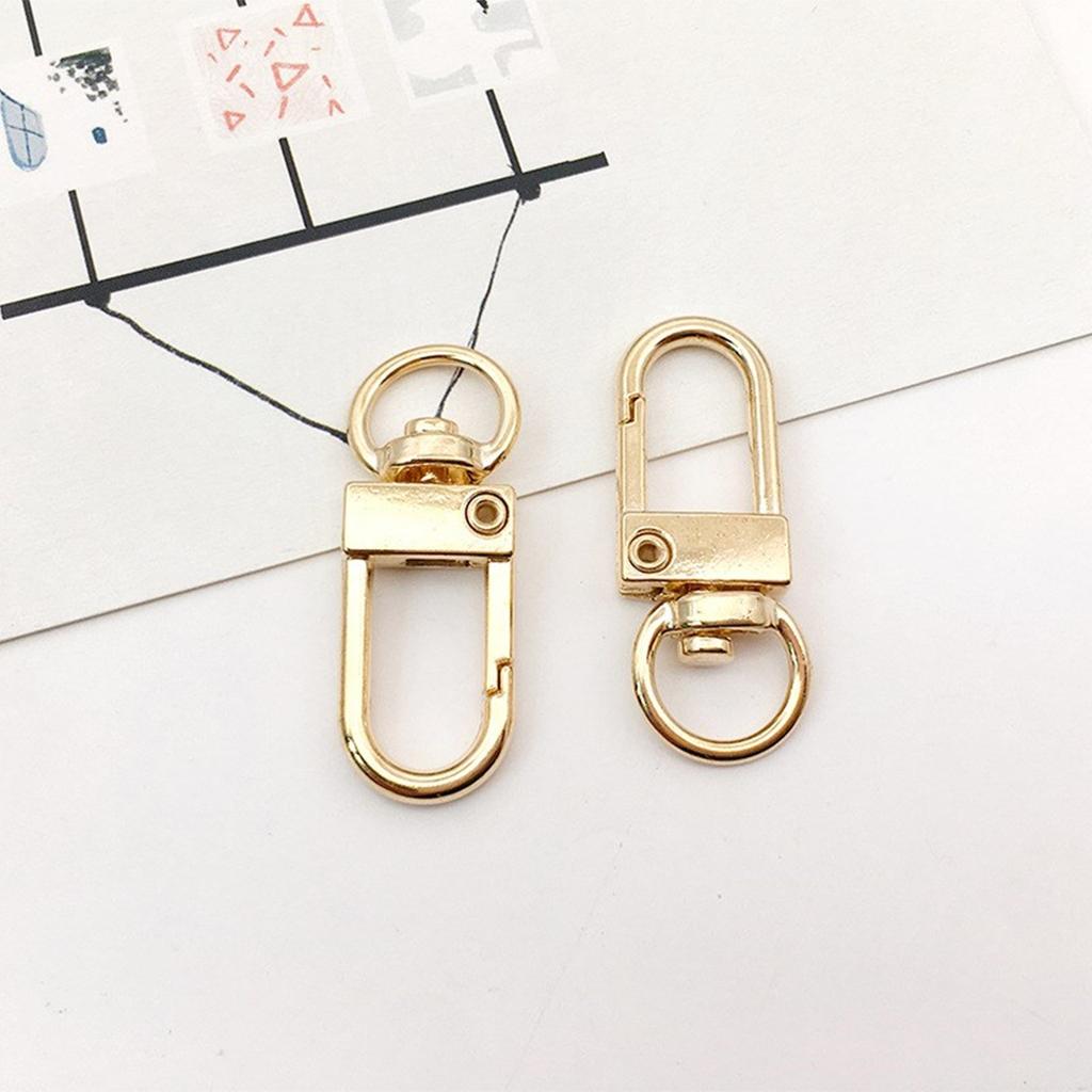 10 Pcs Metal Lobster Claw Clasps Swivel Snap Hooks Hardware Accessories for Bag Keychains Connector Jewelry Making