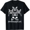 ZHANGZHUNN Retro Cat Rock Music Concert Band Men Kids Women Funny Cat T-Shirt