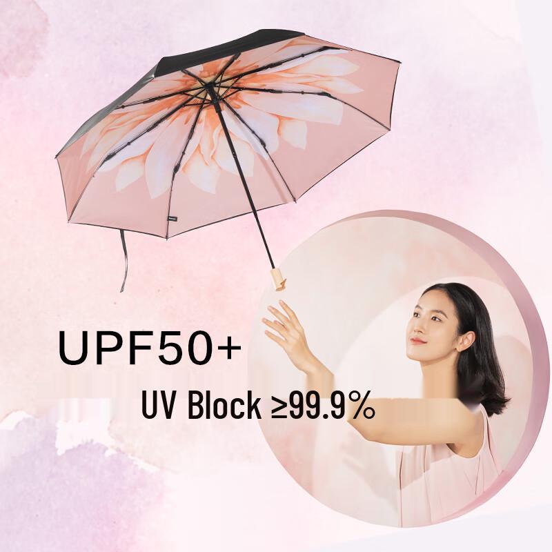 Beneunder UV Protection Three-Fold Sun/Rain Umbrella