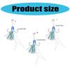 Double Fishing Assist Hook for Vertical Jigging Lures, 10Pcs Jigging Hook Slow Falling Jigs Fishing Hook Replacements
