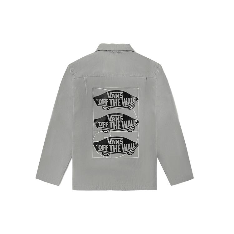 Куртки Vans Мужские Серые С Лацканами Умеренные Рабочая Одежда VN0A5F5SSLV1 S