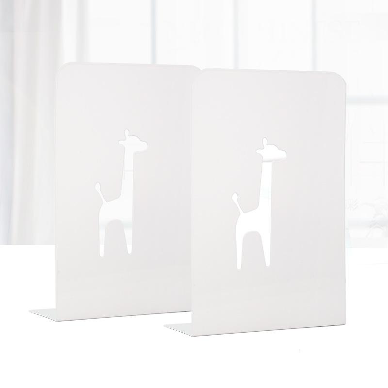 2 Pezzi Semplice Supporto per Libri in Metallo da Scrivania Fermalibri Antiscivolo Organizzatore di Libri per Studenti Fermalibri Grande Spesso Rastrelliera per Conservazione Libri