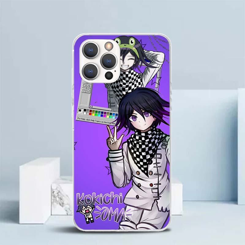 Danganronpa Kokichi Ouma Soft Cover for iPhone 16 17 Air 15 14 Pro Max 16E Phone Case 13 Mini 12 11 7 SE 8 Print Pattern Fit Cas