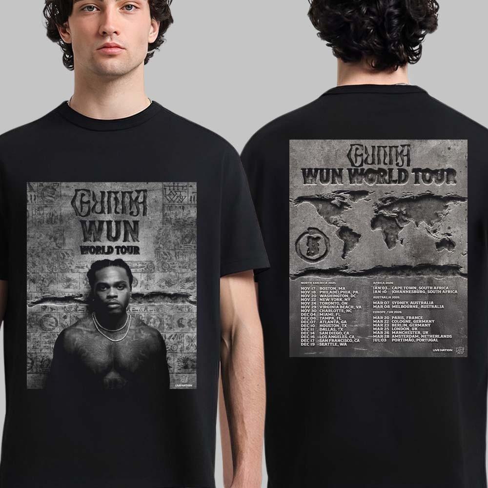 

Gunna Wun World Tour 2025-2026 Fan Gifts Unisex Unisex T-Shirt M