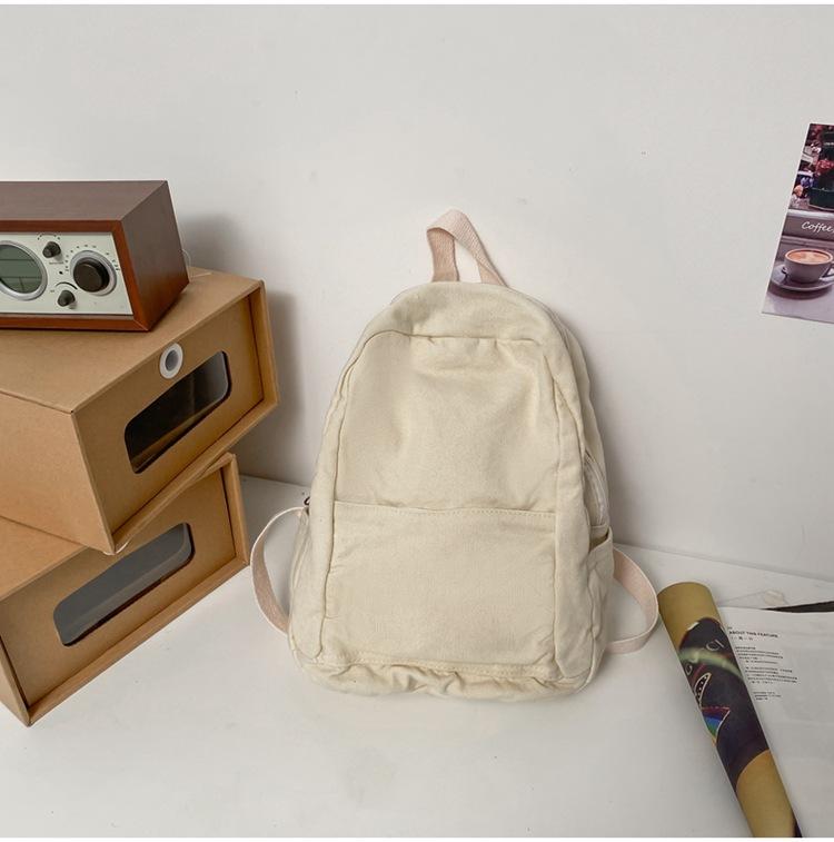 Canvas Backpack Large College Backpack Casual Bookbag Laptop Backpack Computer Bag Travel Daypack for Women Men