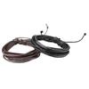 Male Leather Bracelets Bangles for Men Black Brown Braided Rope Fashion Wrist Band Bracelet Men Jewe