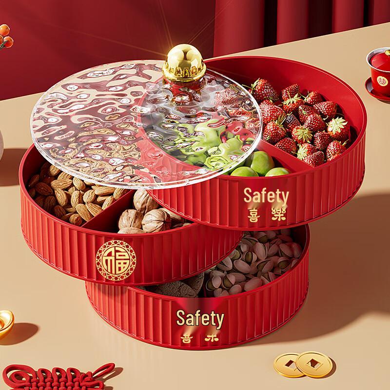 Multi-Layer New Year Snack & Fruit Plate
