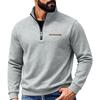 Men's Winter Heavyweight Half-Zip Fleece-Lined Hoodie: American Style, Loose Fit, Stand Collar, Outdoor Casual Warmth