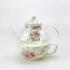 High Appearance China-Chic Light Luxury Garden Style Teapot Set Glass Ceramic Mother and Child Teapot Set