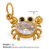 Ocean Element Conch Shell Pendant Accessories Stainless Steel Gold-Plated Beach Wind Accessories