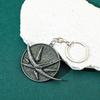 Vintage Wolf Head Keychain Game Geralt Of Rivia Medallion Wolf Metal Pendant Keyring For Men Car Accessories Gifts