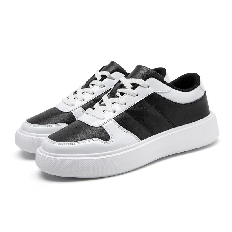 

Мода Fujeak Новые мужские повседневные спортивные туфли Удобные мокасины Слипоны из искусственной кожи Мужские кроссовки для бега Тренировочная обувь 39-46 46 черный белый