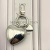 Elegant Large Love Heart Pendant Keychain Sturdy Alloy Charm Fashion Accessory for Men and Women Stylish Outfits