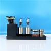Commercial Glass Seasoning & Chopstick Holder Set