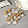Natural Freshwater Pearl Earrings, Light Luxury High-end Stainless Steel Studs, Irregular Pearl Jewelry