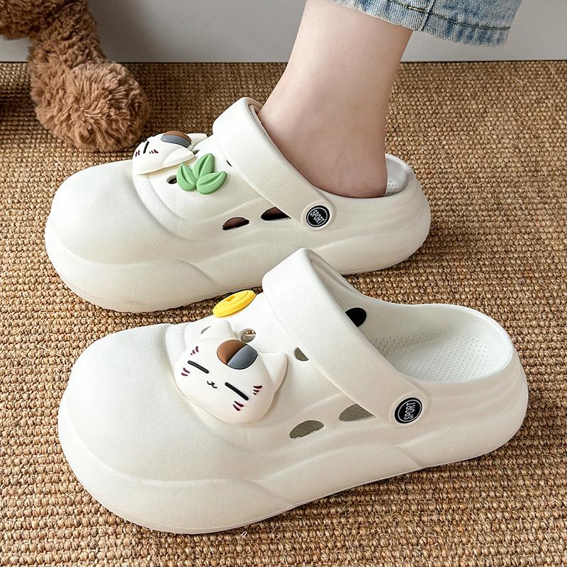 Hole shoes wear summer thick-soled new EVA soft-soled non-slip bag head sandals