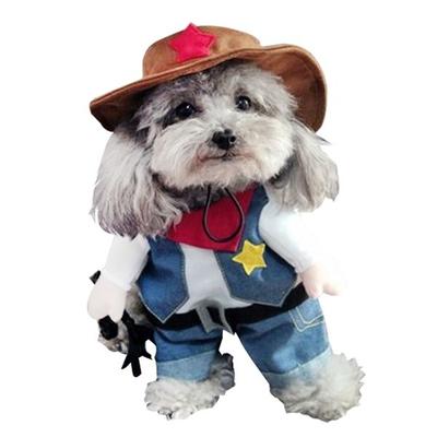 Costume da cane sceriffo con chiusura in velcro
