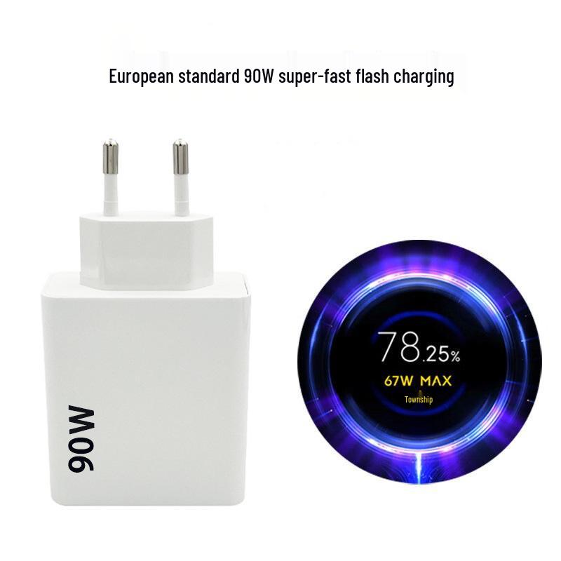 Xiaomi 90W EU Charger & Fast Charging Cable for 15Pro/14/K70e/K80