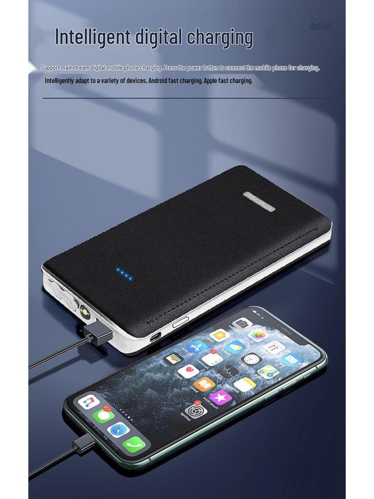 Portable 12V Car Jump Starter Power Bank – High-Capacity Emergency Battery Booster