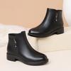 New Cotton Shoes Warm Boots Winter Soft-soled Flat-soled Piled Thickened Short Boots Non-slip Medium Boots