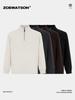 Men's Heavyweight 500g Plus Velvet Fleece Half-Zip Stand Collar Hoodie - Solid Color Casual Pullover