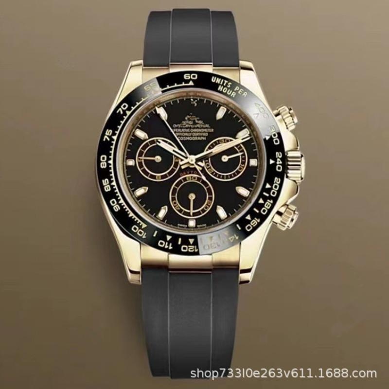 Montre Daytona Di Panda Bleu Glace Homme Montre Mécanique Entièrement Automatique Trois Compteurs Six Aiguilles Multifonctionnel Danny Road Chronographe