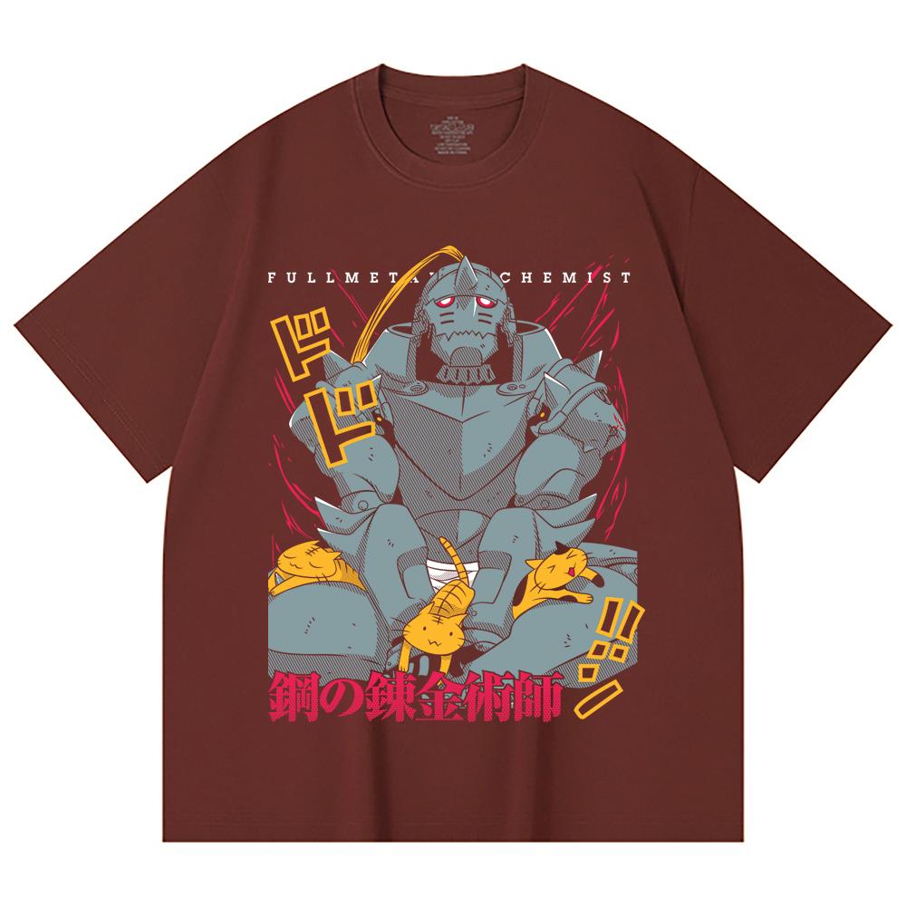 Gsm Cotton Fullmetal Alchemist V Alphonse Print Unisex Heavy Cotton T Shirt S