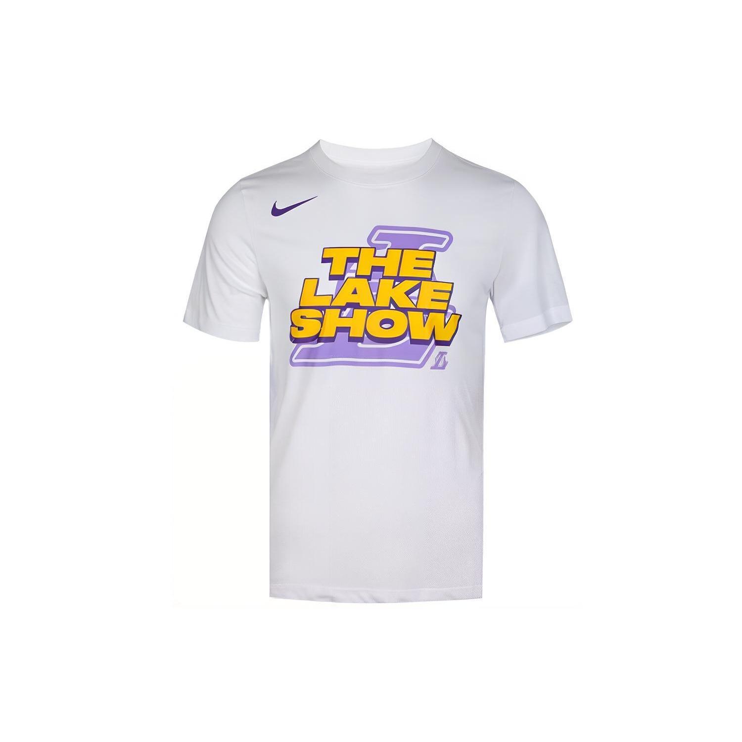 Men s Nike Lakers Short Sleeve White T-Shirt AT0813-100 S