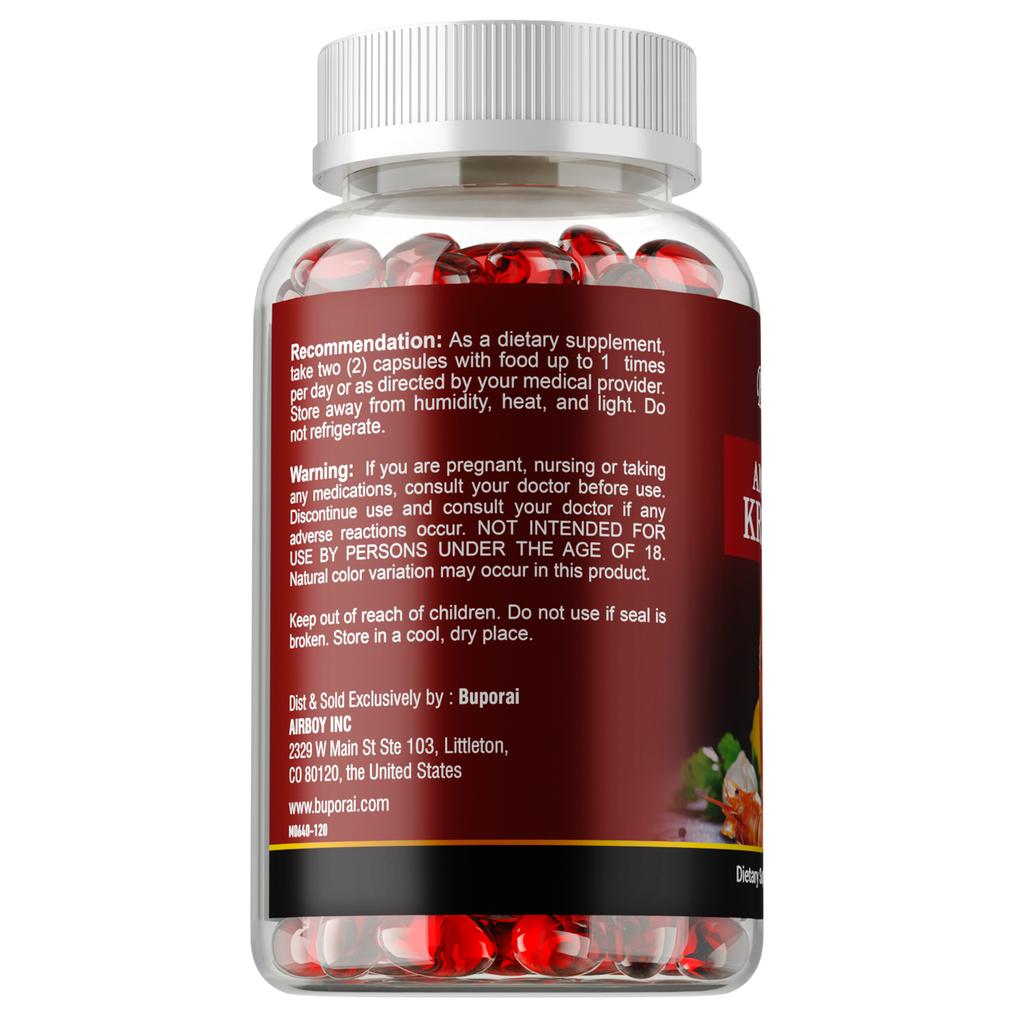 Antarktisches Krillöl 2000 mg mit Omega-3-Fettsäuren EPA, DHA, Astaxanthin und Phospholipiden